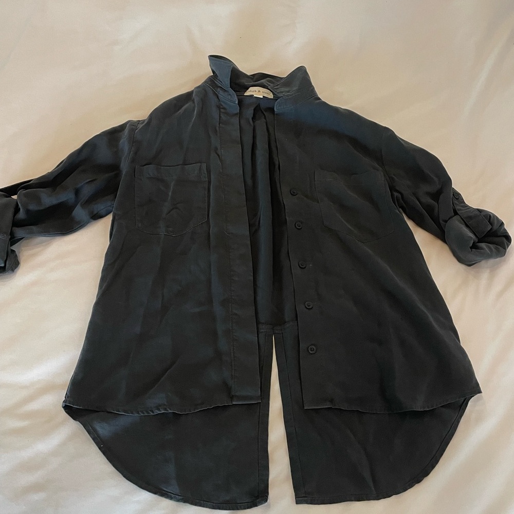 Charcoal button down